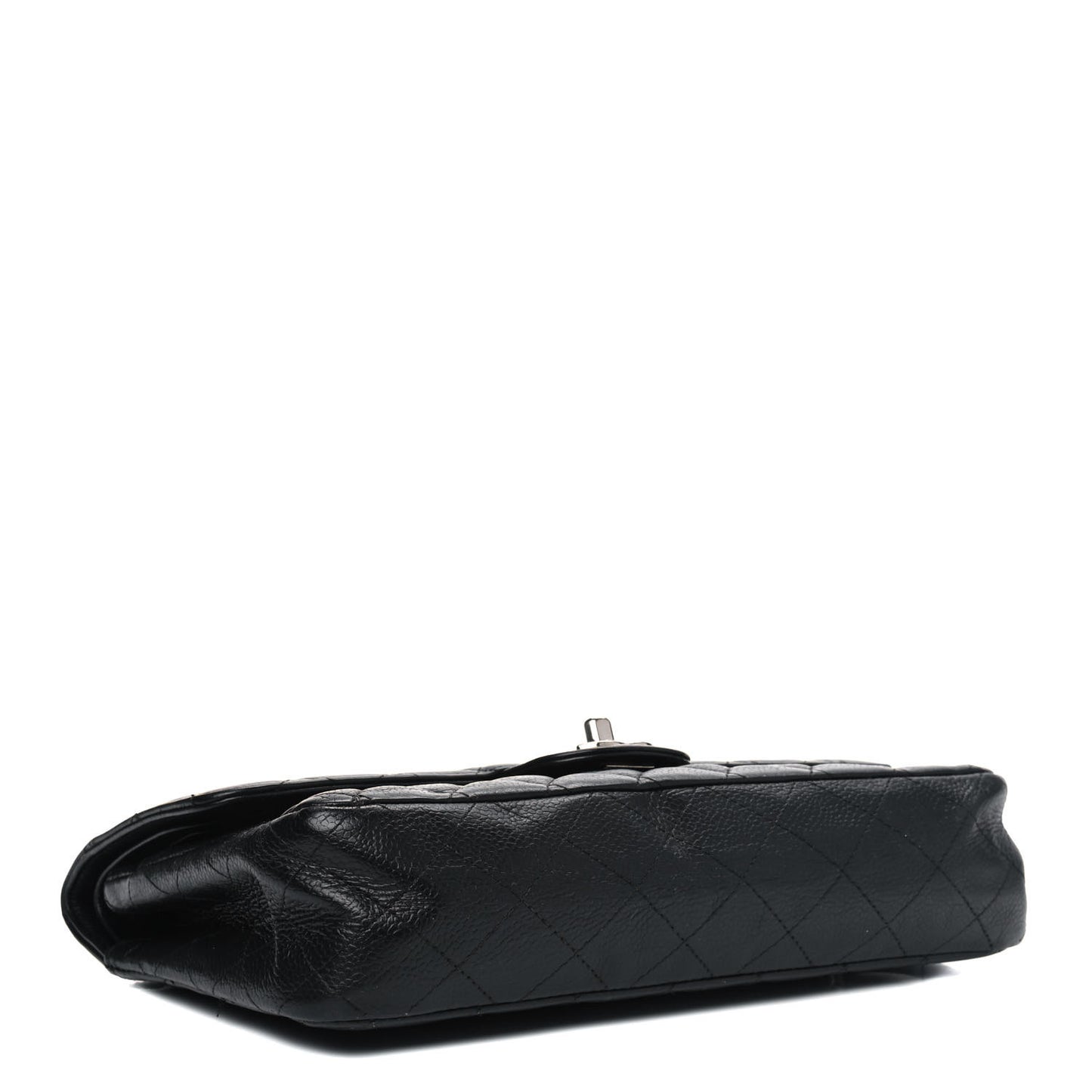 Caviar Quilted Medium Double Flap Bijoux Chain Black