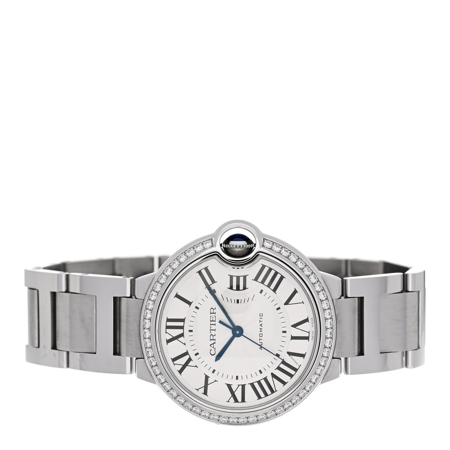 Cartier Stainless Steel Diamond Bezel 36mm Ballon Bleu De Cartier Automatic Watch 2 of 5