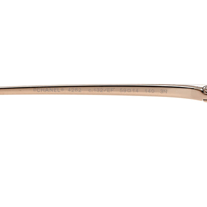 Chanel Butterfly Removable Pearl Chain Sunglasses 4262 Brown 7 of 8