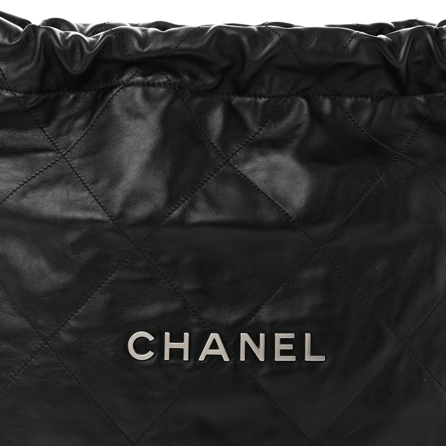 Chanel Shiny Calfskin Quilted Small Chanel 22 Black 9 of 11