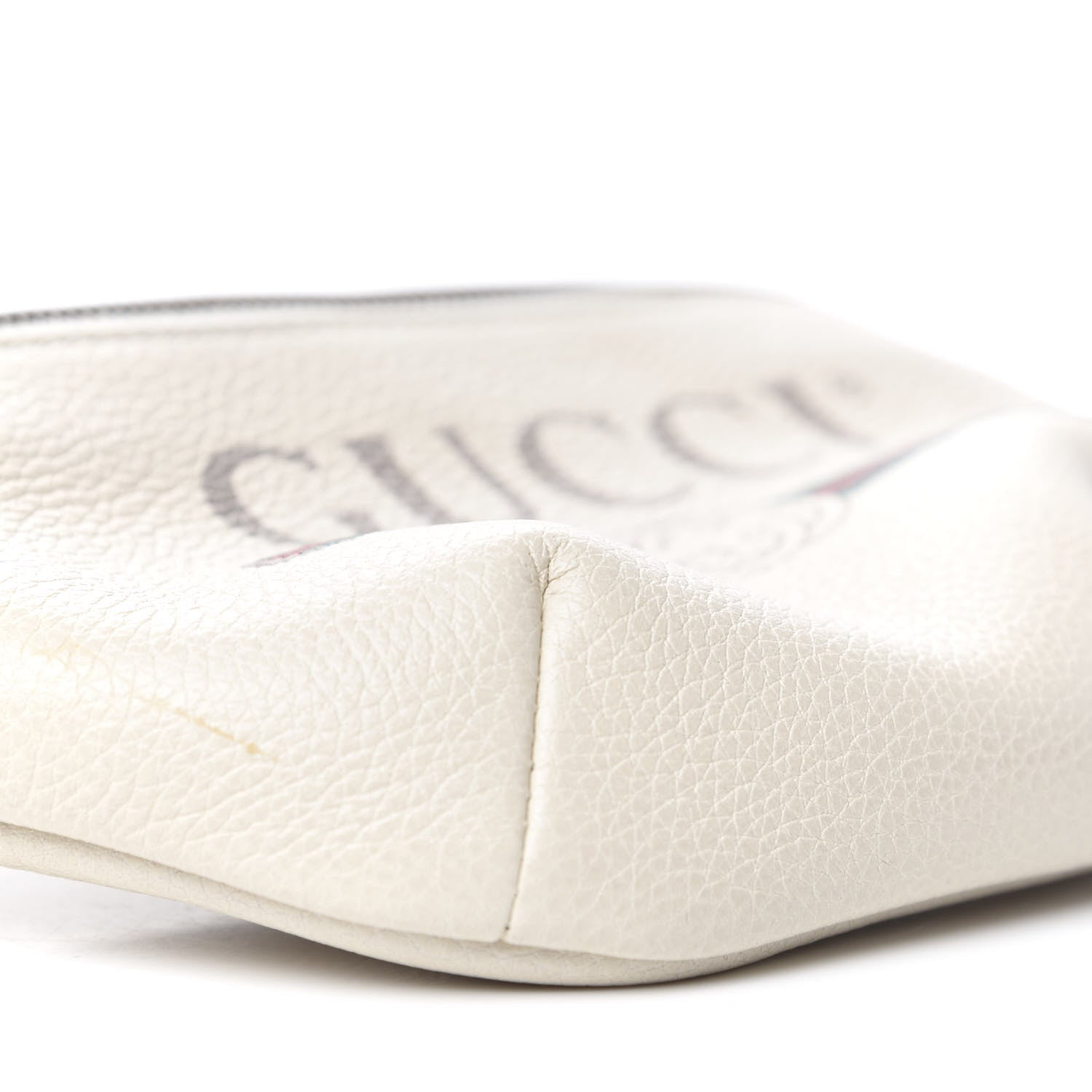 Gucci Grained Calfskin Small Logo Belt Bag White 5 of 10