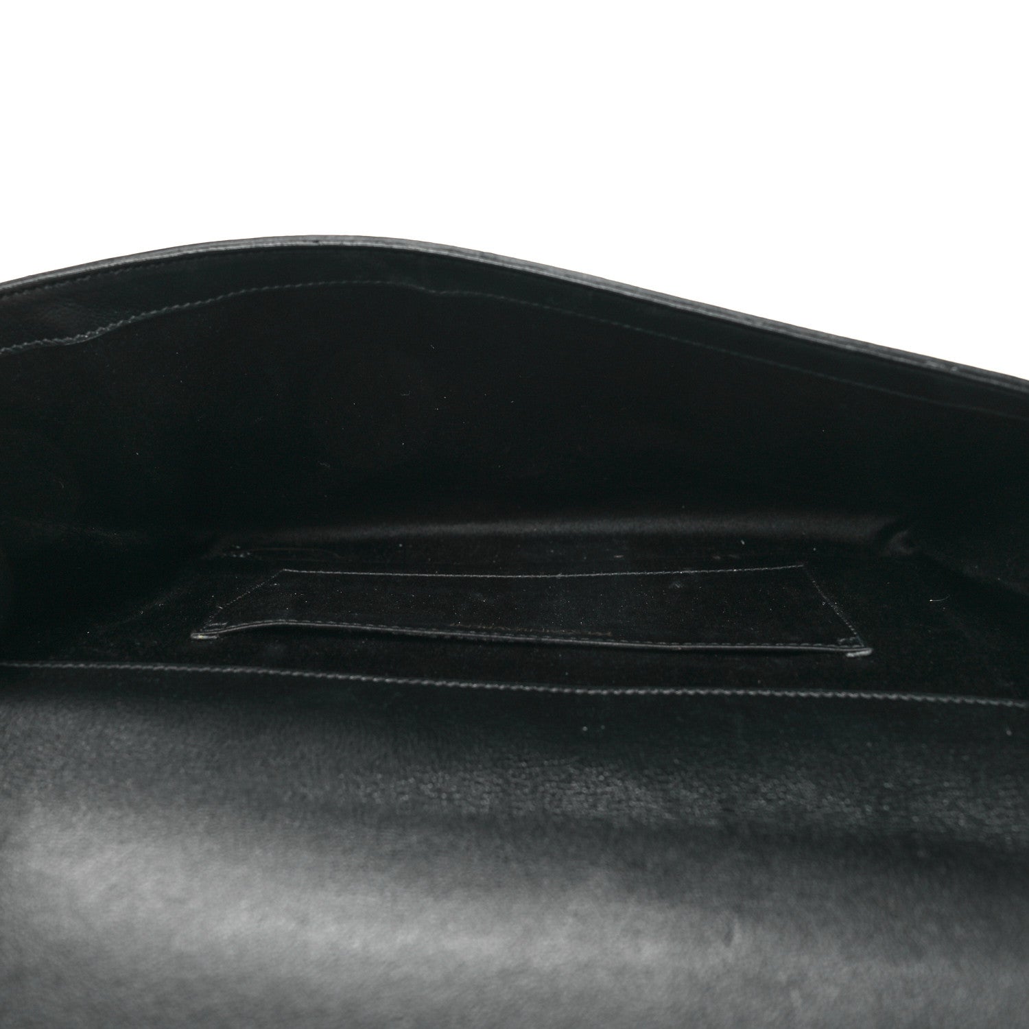 Saint Laurent Calfskin Monogram Large Belle De Jour Clutch Black 5 of 12