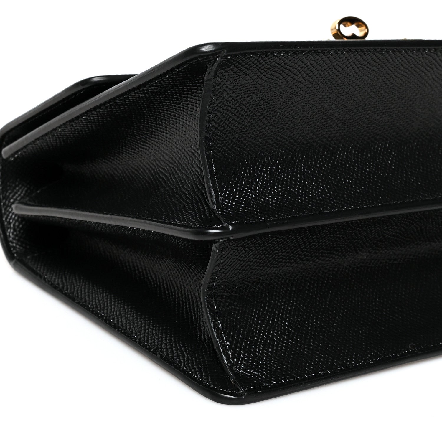 Dolce & Gabbana Grained Calfskin Floral Print Rosalia Shoulder Bag Black 9 of 10