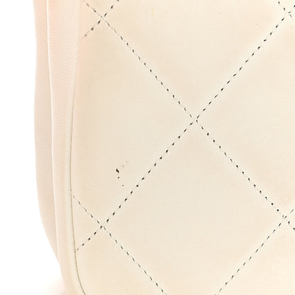 Chanel Lambskin A Real Catch Flap Bag White 13 of 15