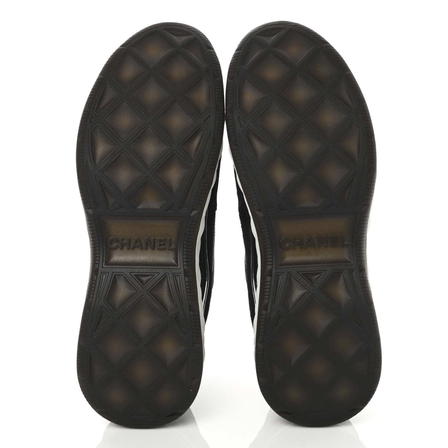 Chanel Velvet Calfskin Mixed Fibers CC Sneakers 41 Black 5 of 12