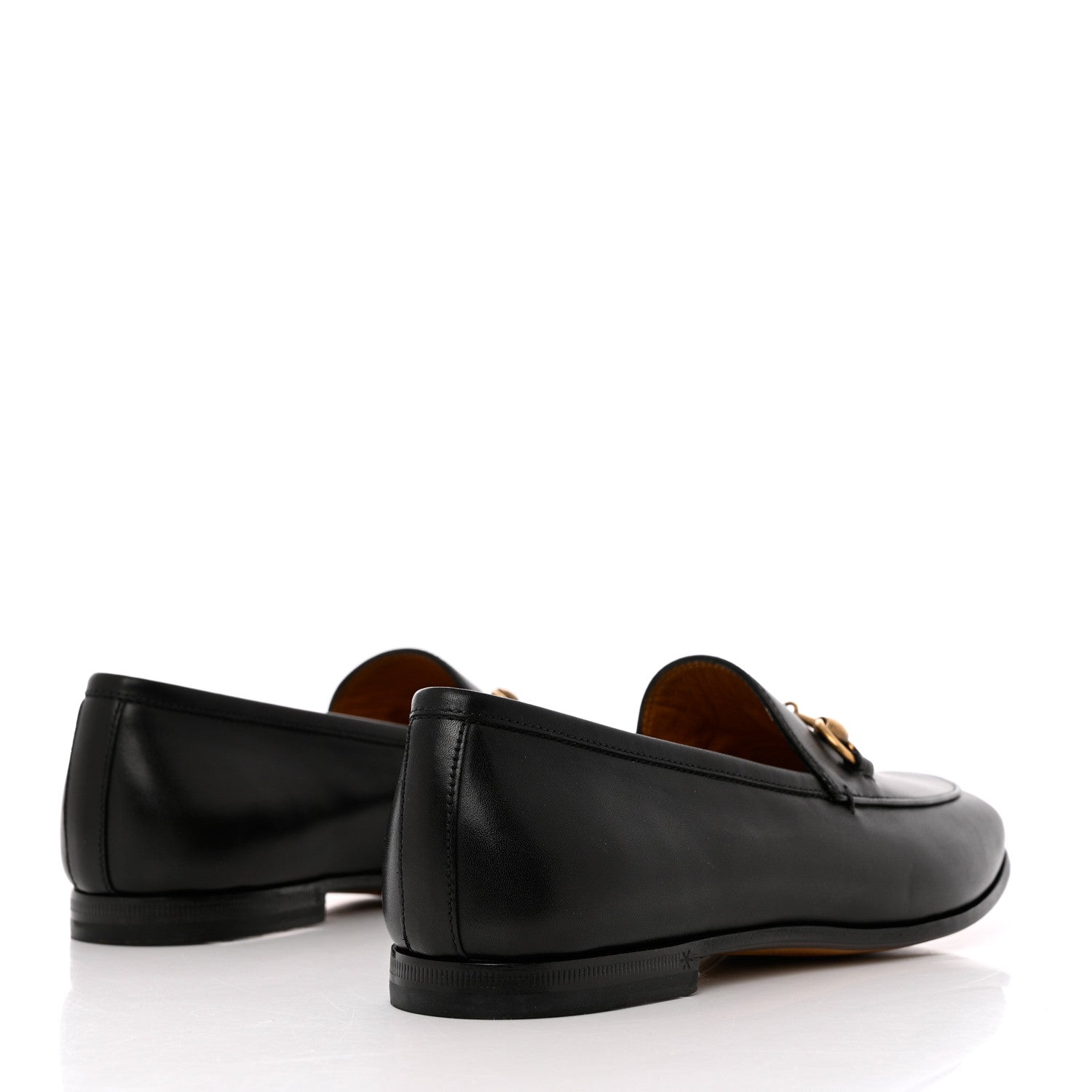 Gucci Calfskin Womens Jordaan Loafers 36.5 Black 4 of 12