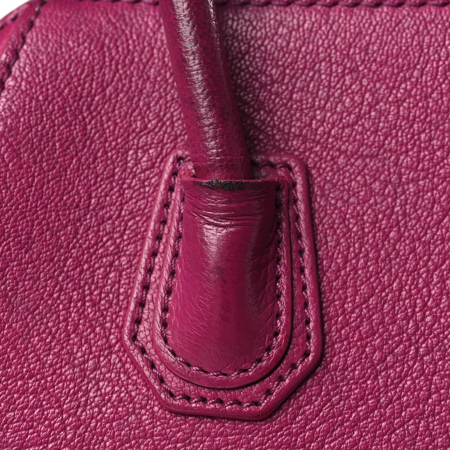 Sugar Goatskin Mini Antigona Fig Pink