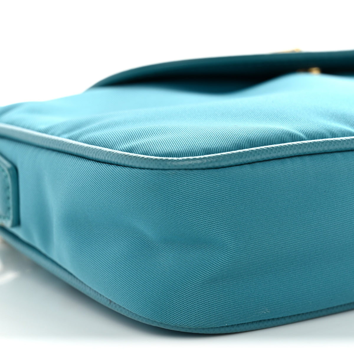 Tessuto Nylon Saffiano Crossbody Bag Turchese