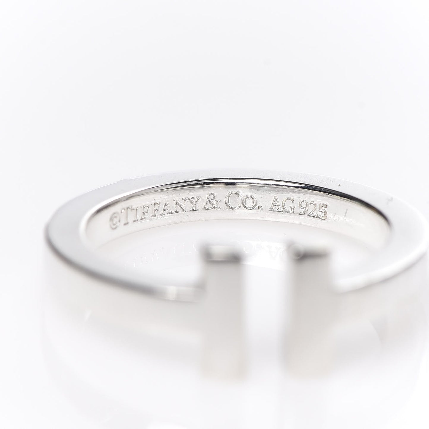 Sterling Silver T Square Ring 53 6.5