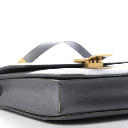 Celine Liege Calfskin Medium Classic Box Flap Bag Grey 6 of 9