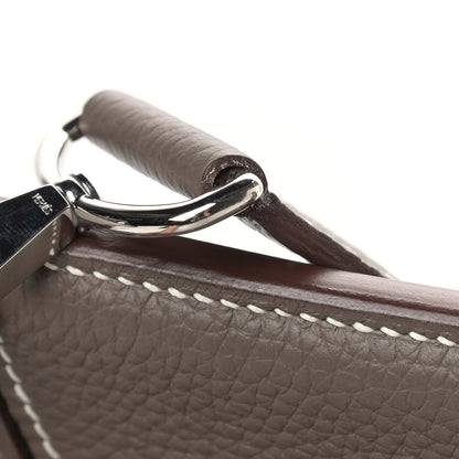 Hermes Taurillon Clemence Jypsiere 34 Etoupe 11 of 13