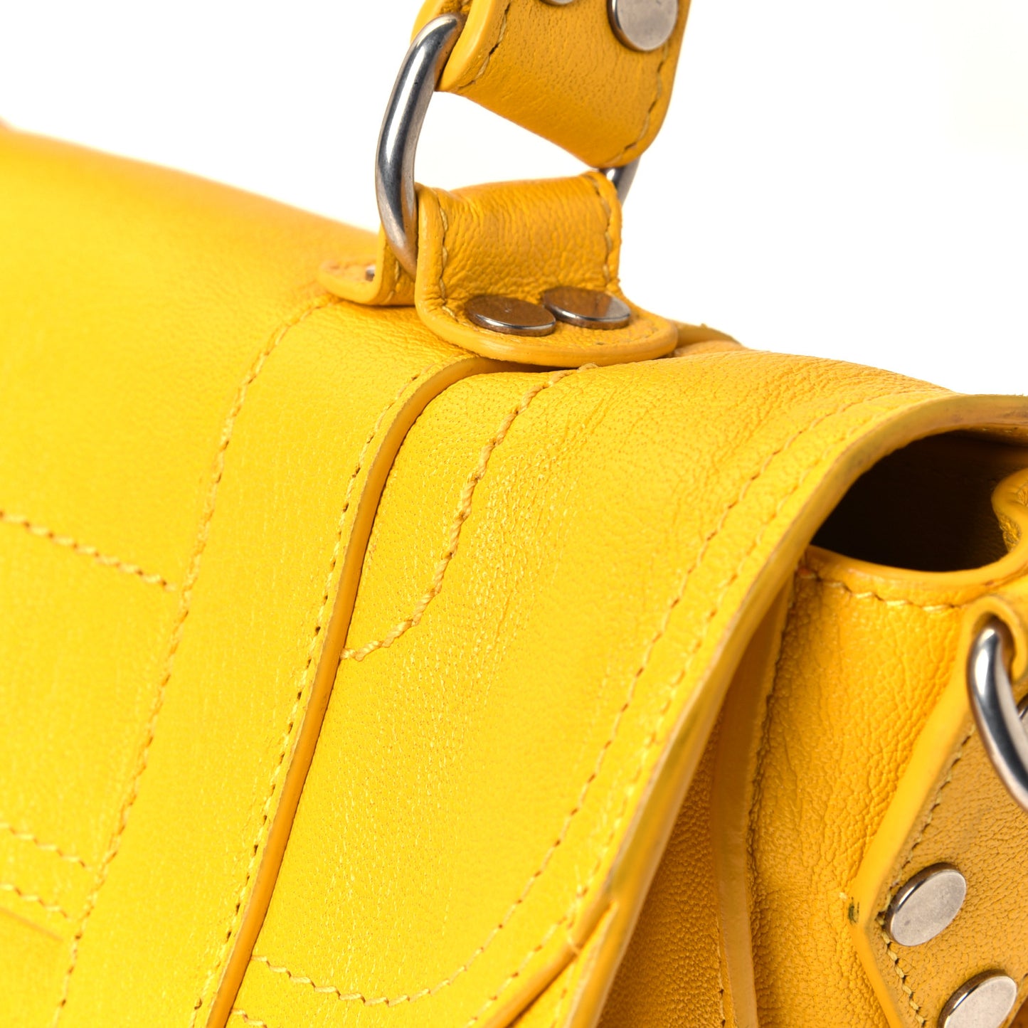 Lambskin Tiny PS1 Satchel Lemon