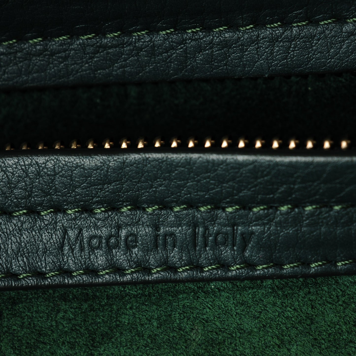 Supple Calfskin Medium Phantom Luggage Bottle Green