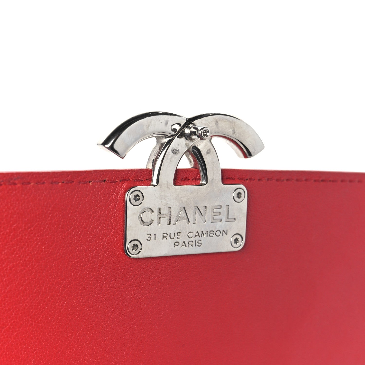 Chanel Caviar Quilted Small CC Box Top Flap Red 7 of 11