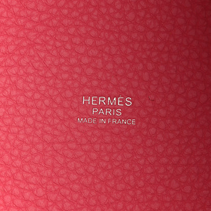 Hermes Taurillon Clemence Picotin Lock 18 PM Rose Azalee 6 of 12