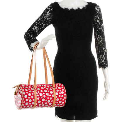 Louis Vuitton Vernis Kusama Infinity Dots Papillon 30 Red 2 of 8