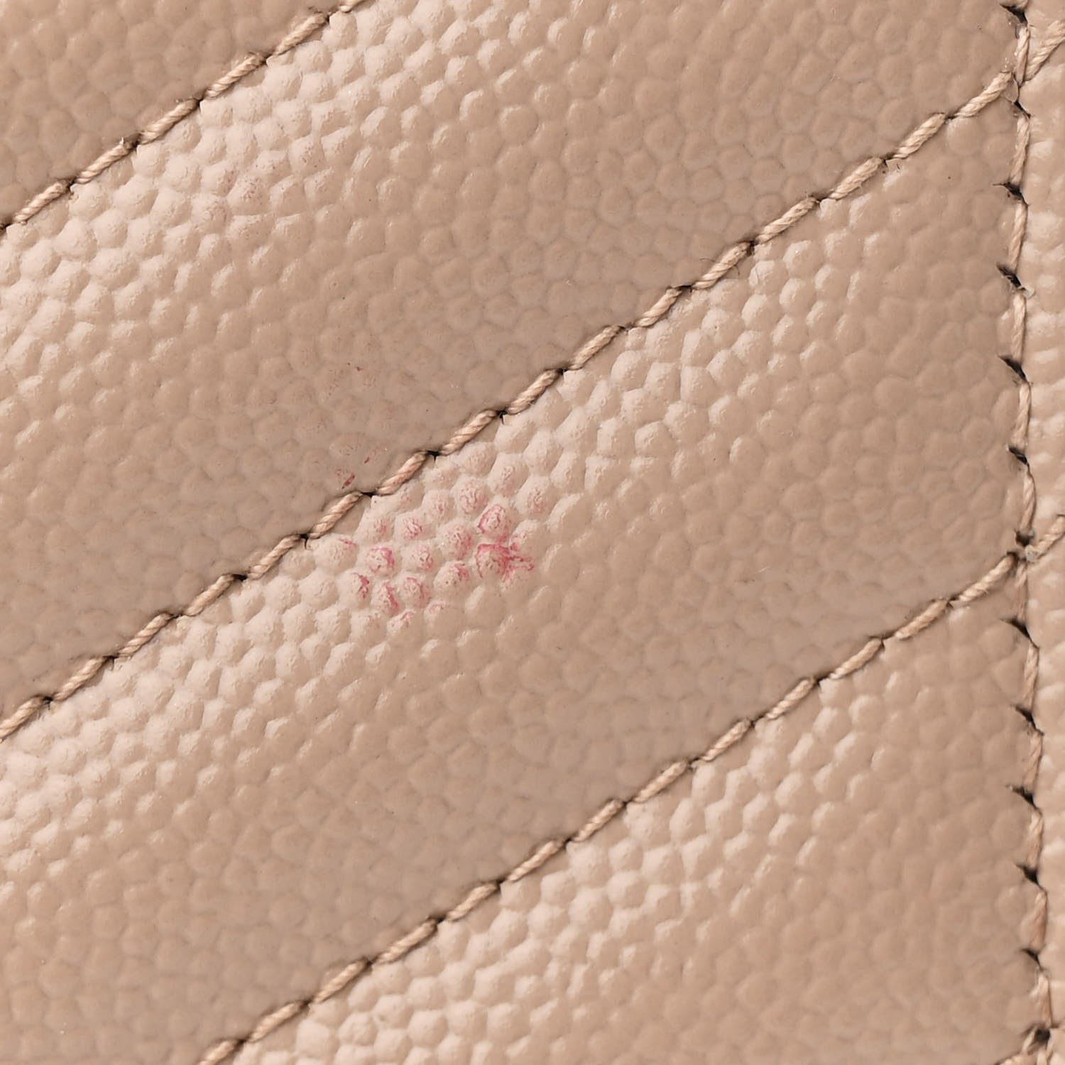 Saint Laurent Grain De Poudre Matelasse Chevron Monogram Envelope Clutch Dark Beige 8 of 9