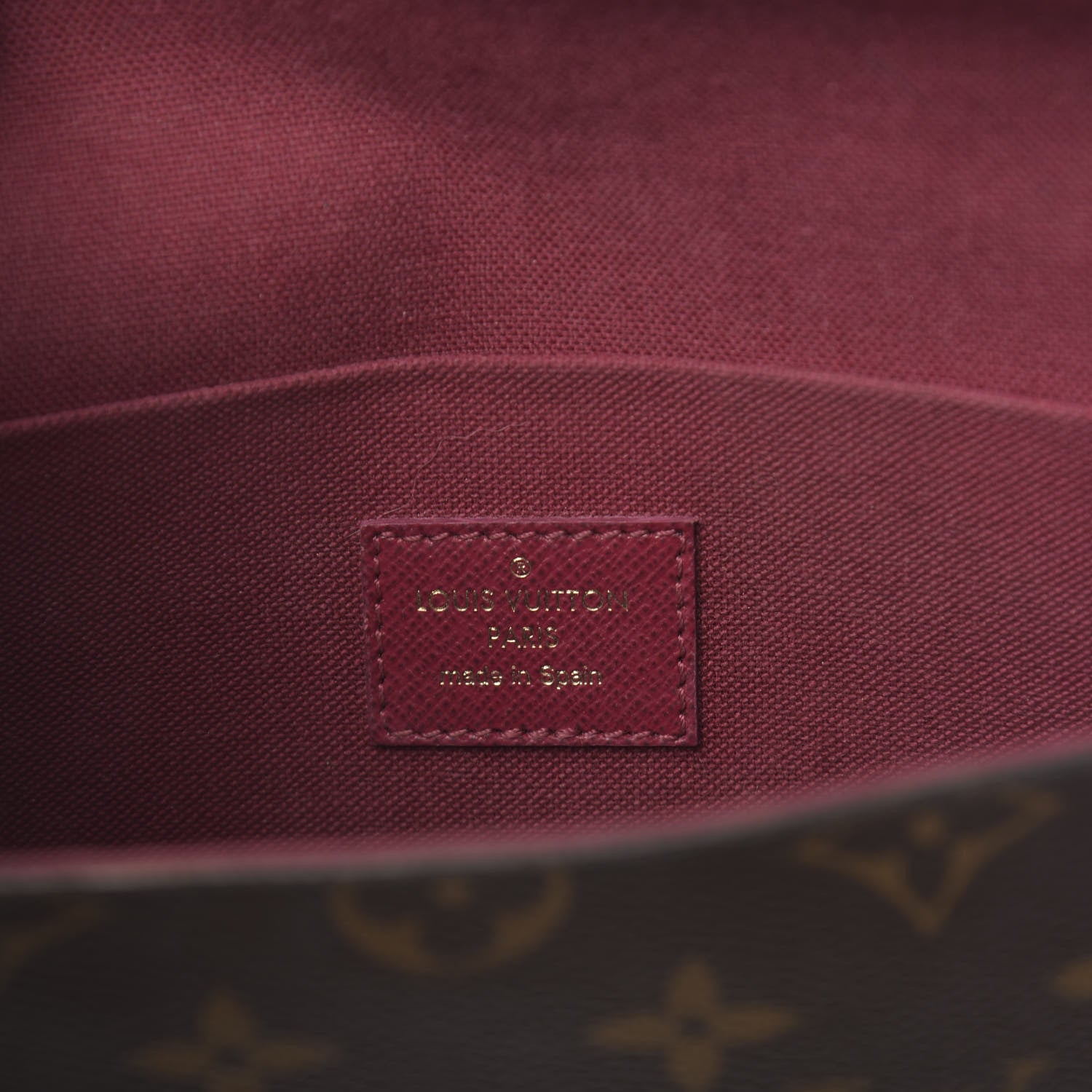 Louis Vuitton Monogram Pochette Felicie Chain Wallet Fuchsia 6 of 10