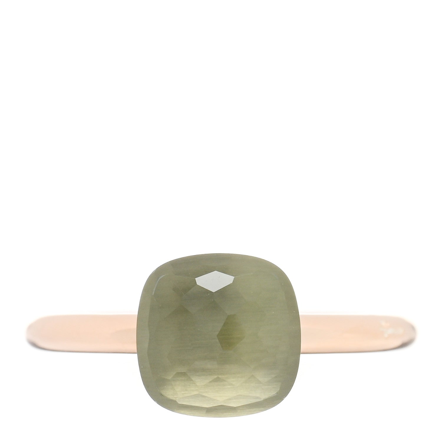 Pomellato 18K Rose Gold Prasiolite Petit Nudo Ring 52 6 1 of 6