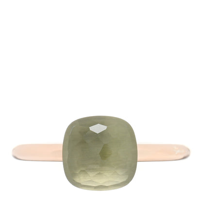 Pomellato 18K Rose Gold Prasiolite Petit Nudo Ring 52 6 1 of 6
