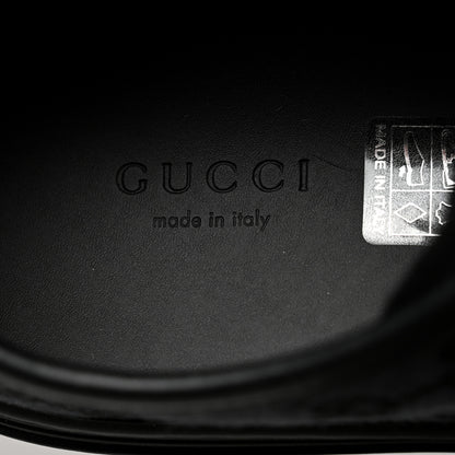 Gucci GG Monogram Calfskin Womens Low Top Sneakers 39 Piombo Black 7 of 9