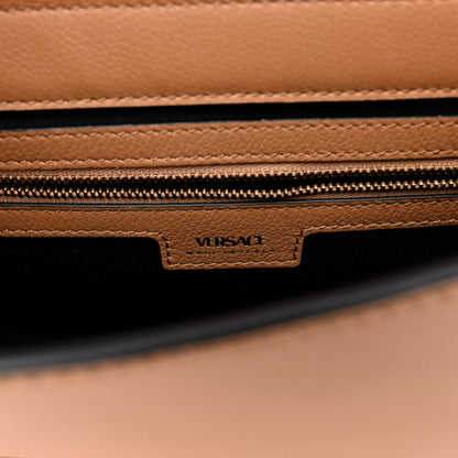 Versace Calfskin La Medusa Medium Hobo Crossbody Brown 6 of 9