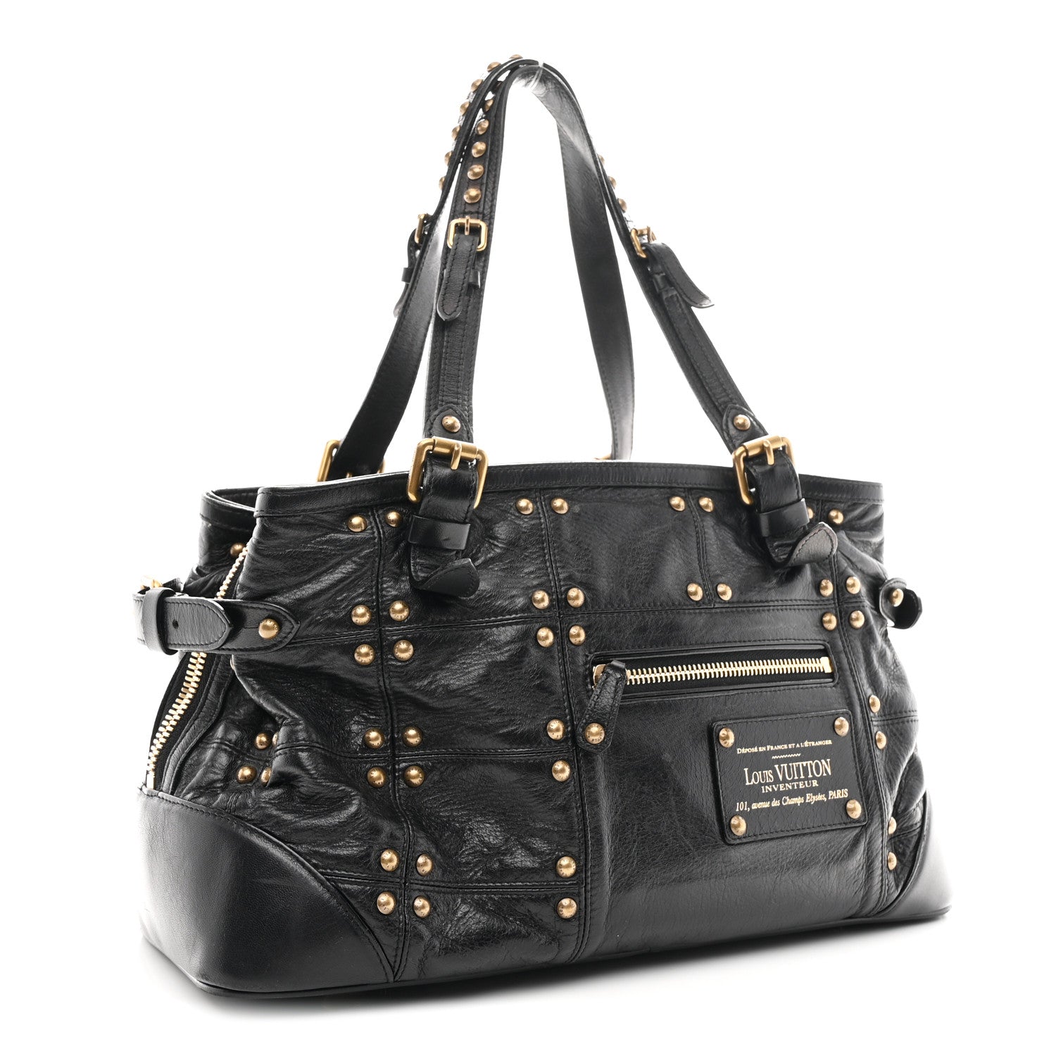 Louis Vuitton Lambskin Riveting Black 1832232 – FASHIONPHILE