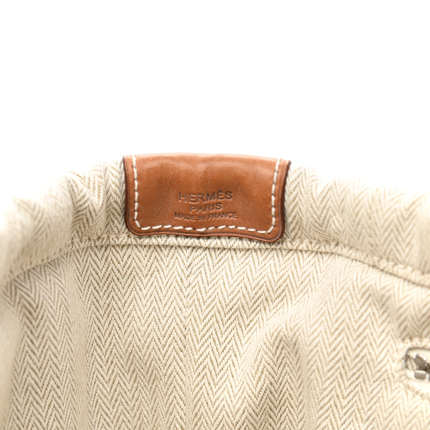 Hermes Canvas Barenia Fourbi 25 MM Pouch Naturel Fauve 6 of 10