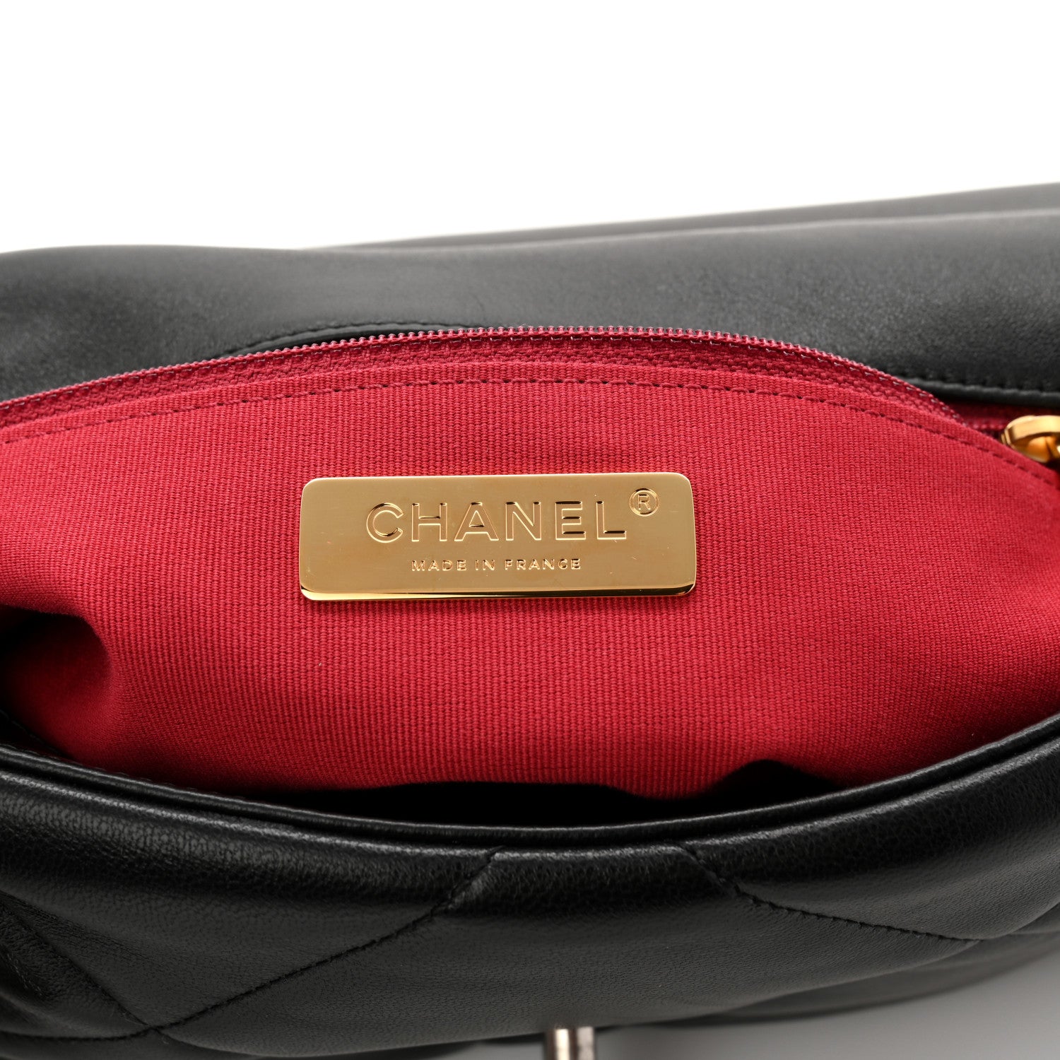 Chanel Lambskin Quilted Medium Chanel 19 Flap Black 6 of 11