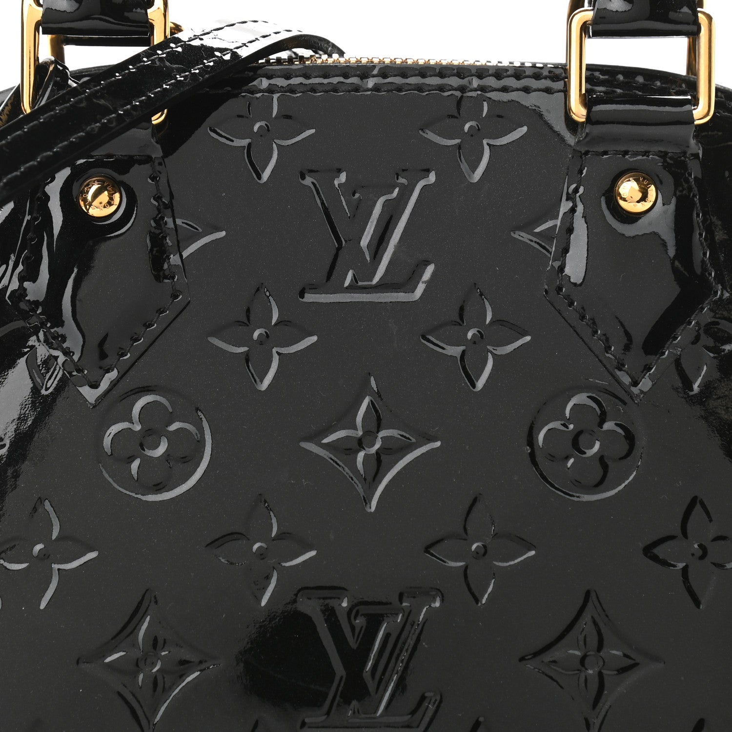 Louis Vuitton Vernis Alma BB Black 7 of 9