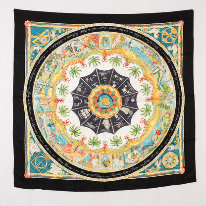 Hermes Silk Per Astra Ad Astra Scarf 90 Black 2 of 4