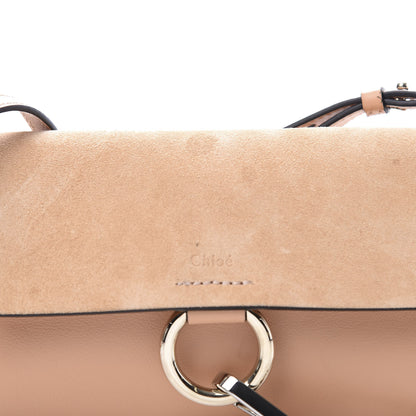 Chloe Suede Calfskin Mini Faye Shoulder Bag Milky Orange 11 of 11