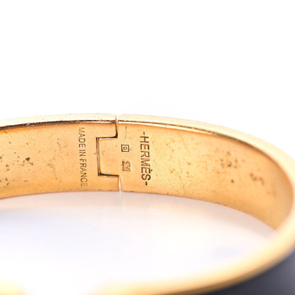Hermes Enamel Narrow Clic Clac H Bracelet PM Black 3 of 3