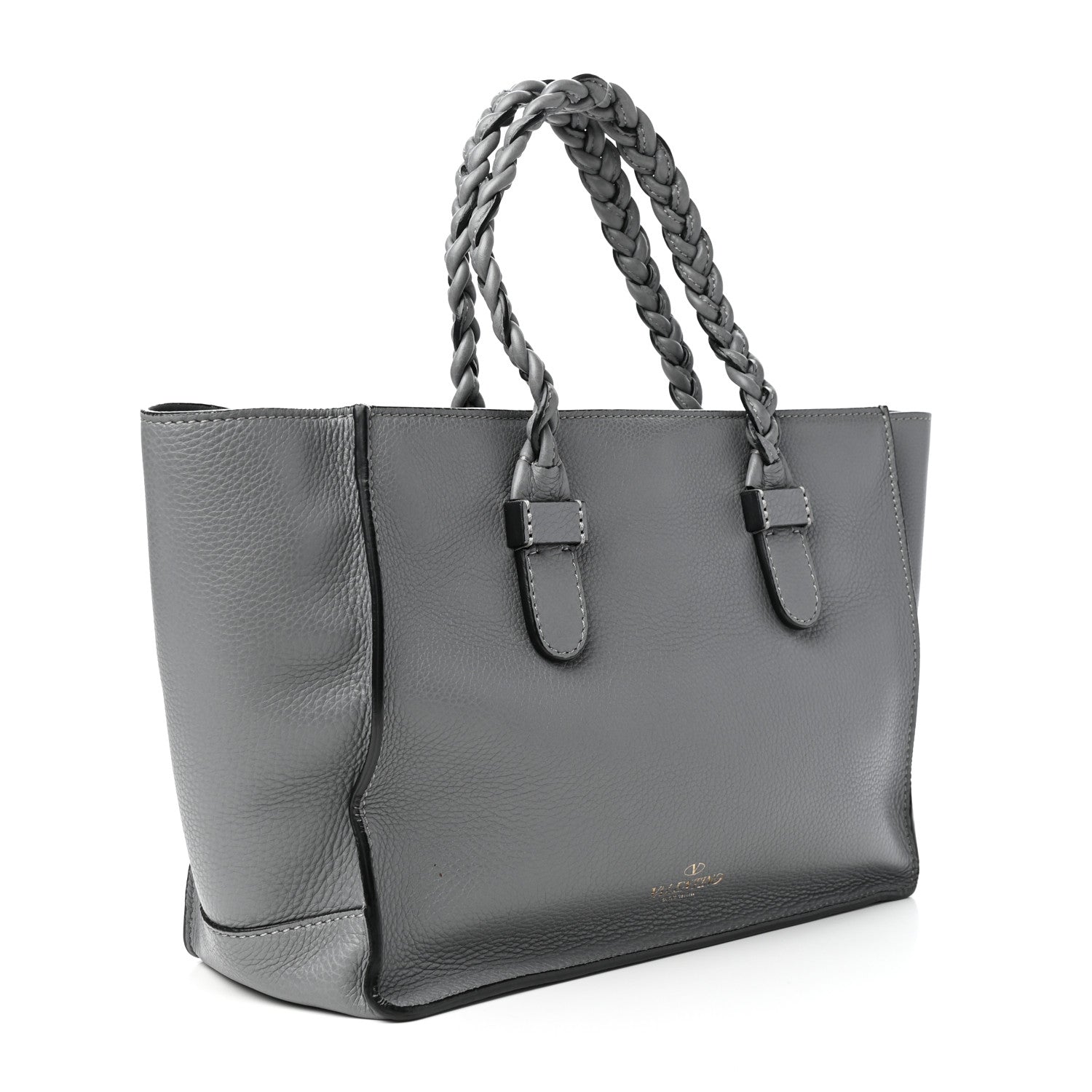 Valentino Garavani Grained Calfskin Small To Be Cool Tote Grigio Perla 4 of 10