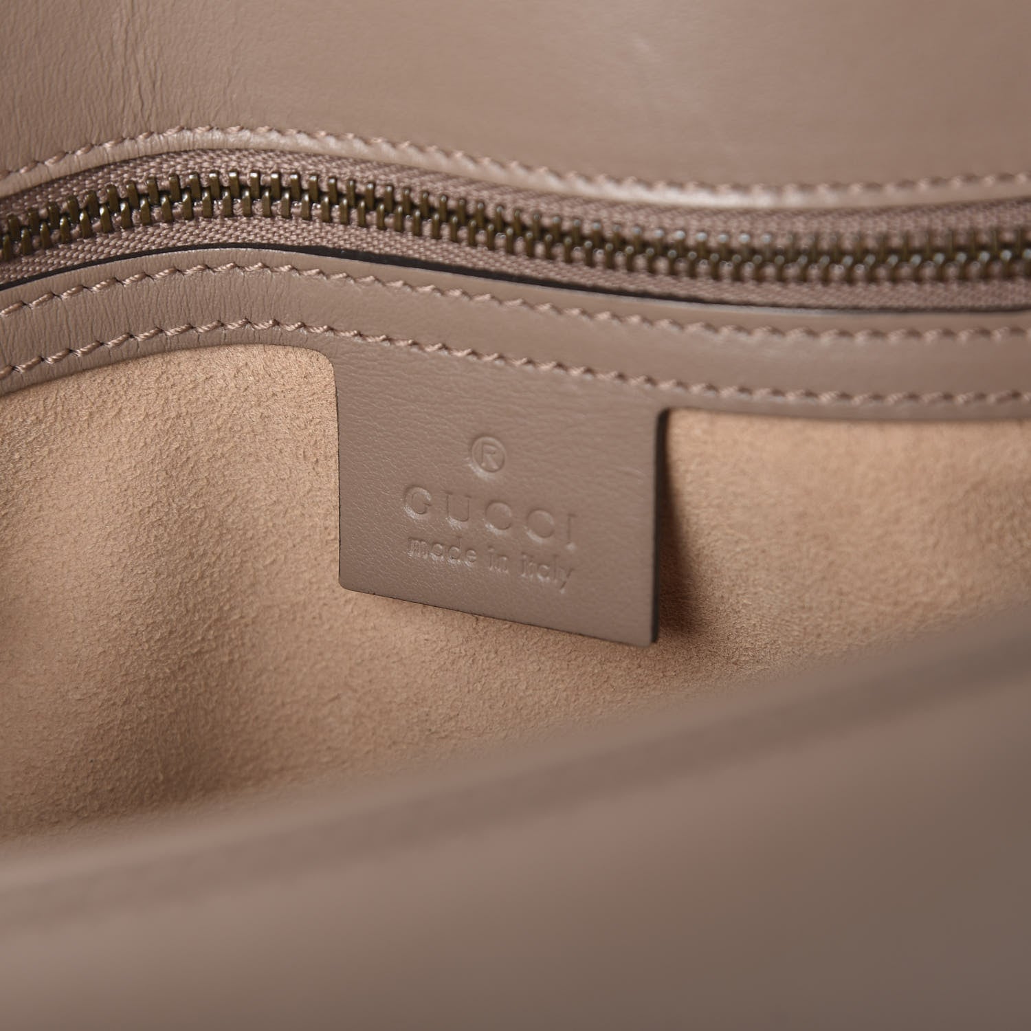 Gucci Calfskin Matelasse Small GG Marmont Shoulder Bag Porcelain Rose 7 of 9