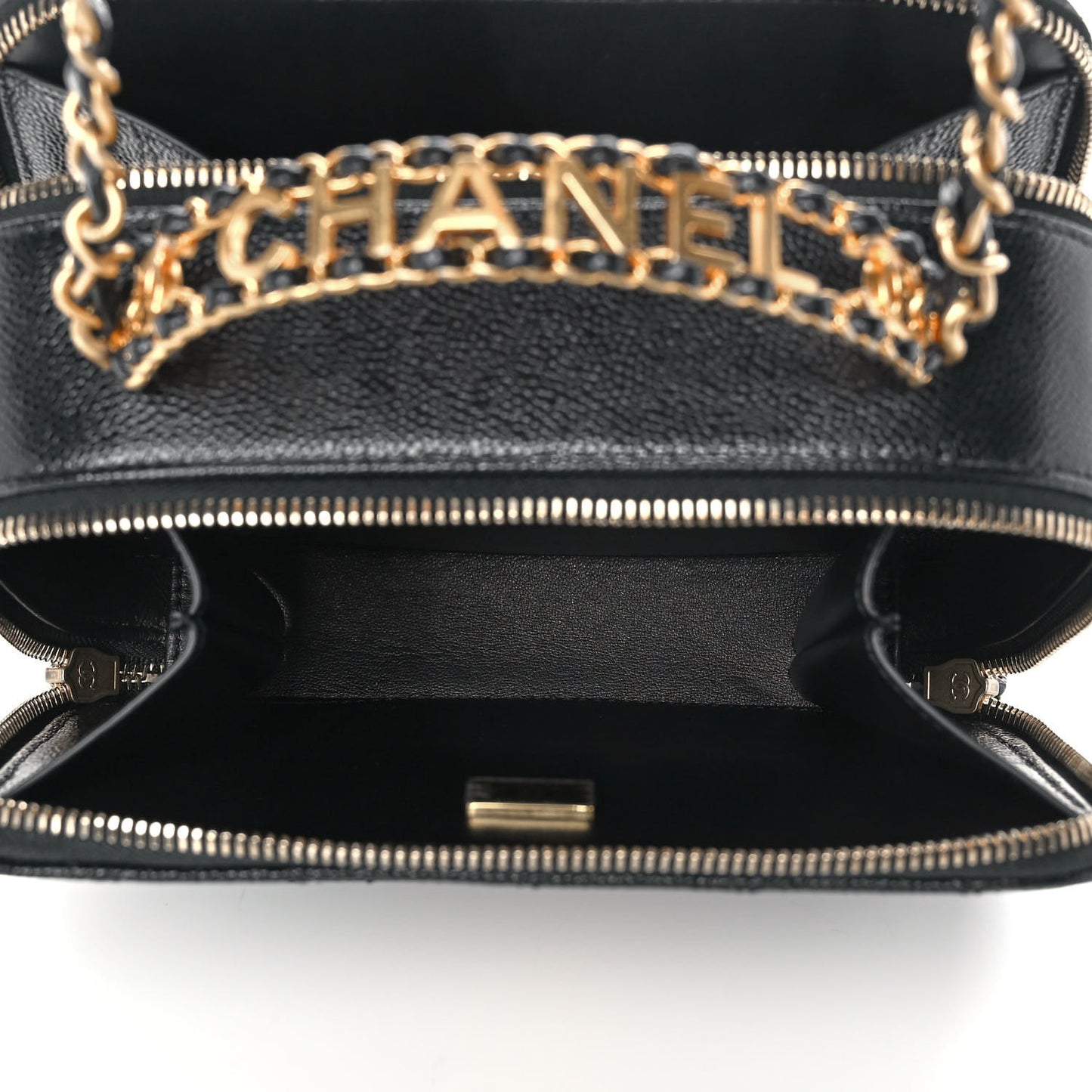 Caviar Quilted Small Pick Me Up Vanity Case Black