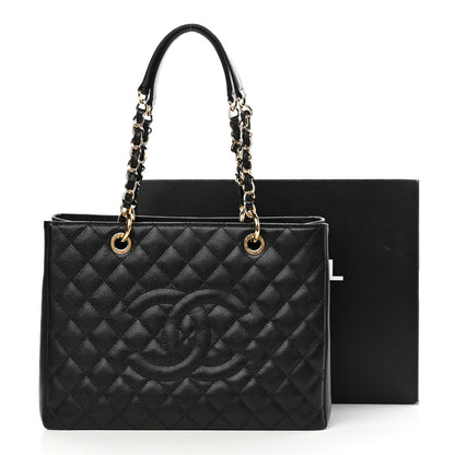 Chanel Caviar Quilted Grand Shopping Tote GST Black 12 of 12