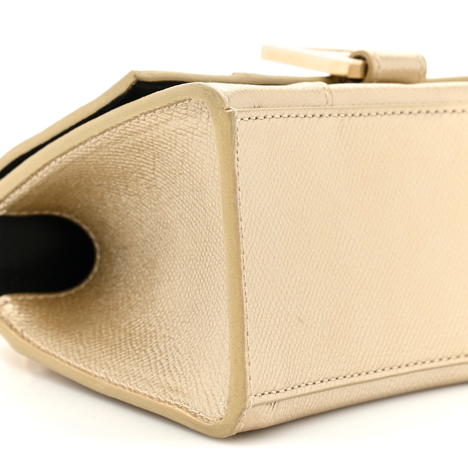 Balenciaga Metallic Grained Calfskin Hourglass Top Handle Bag XS Light Gold 8 of 12