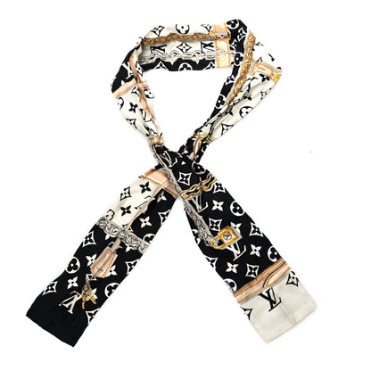 Louis Vuitton Silk Monogram Confidential Bandeau Black 1 of 6
