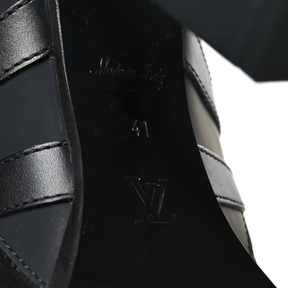 Louis Vuitton Suede Calfskin Monogram Star Trail Ankle Boots 41 Black 7 of 8