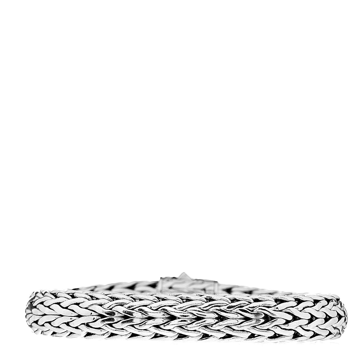 John Hardy Sterling Silver Diamond 11mm Classic Chain Bracelet 3 of 4