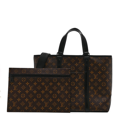 Louis Vuitton Monogram Macassar Weekend Tote PM 3 of 10