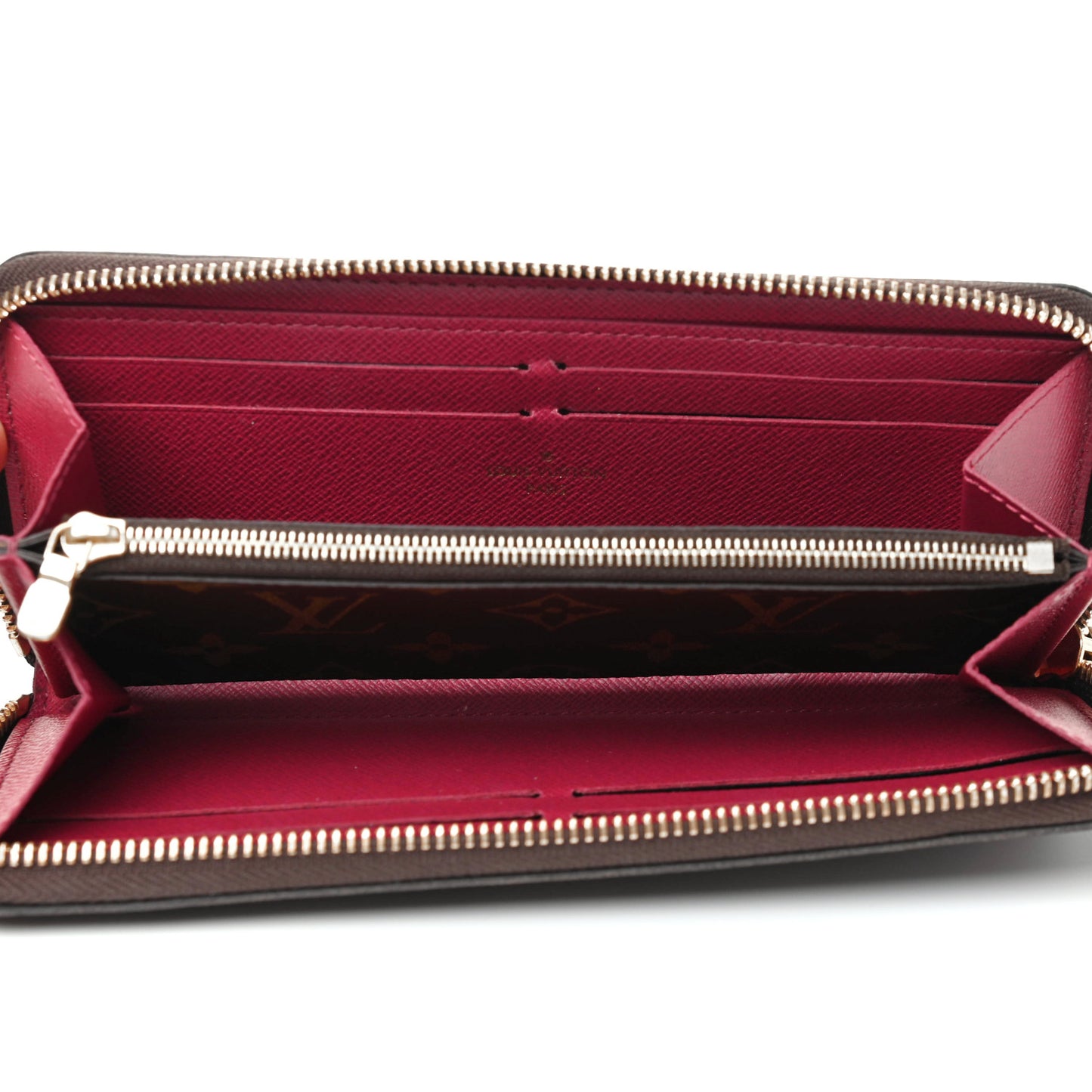 Monogram Clemence Wallet Fuchsia