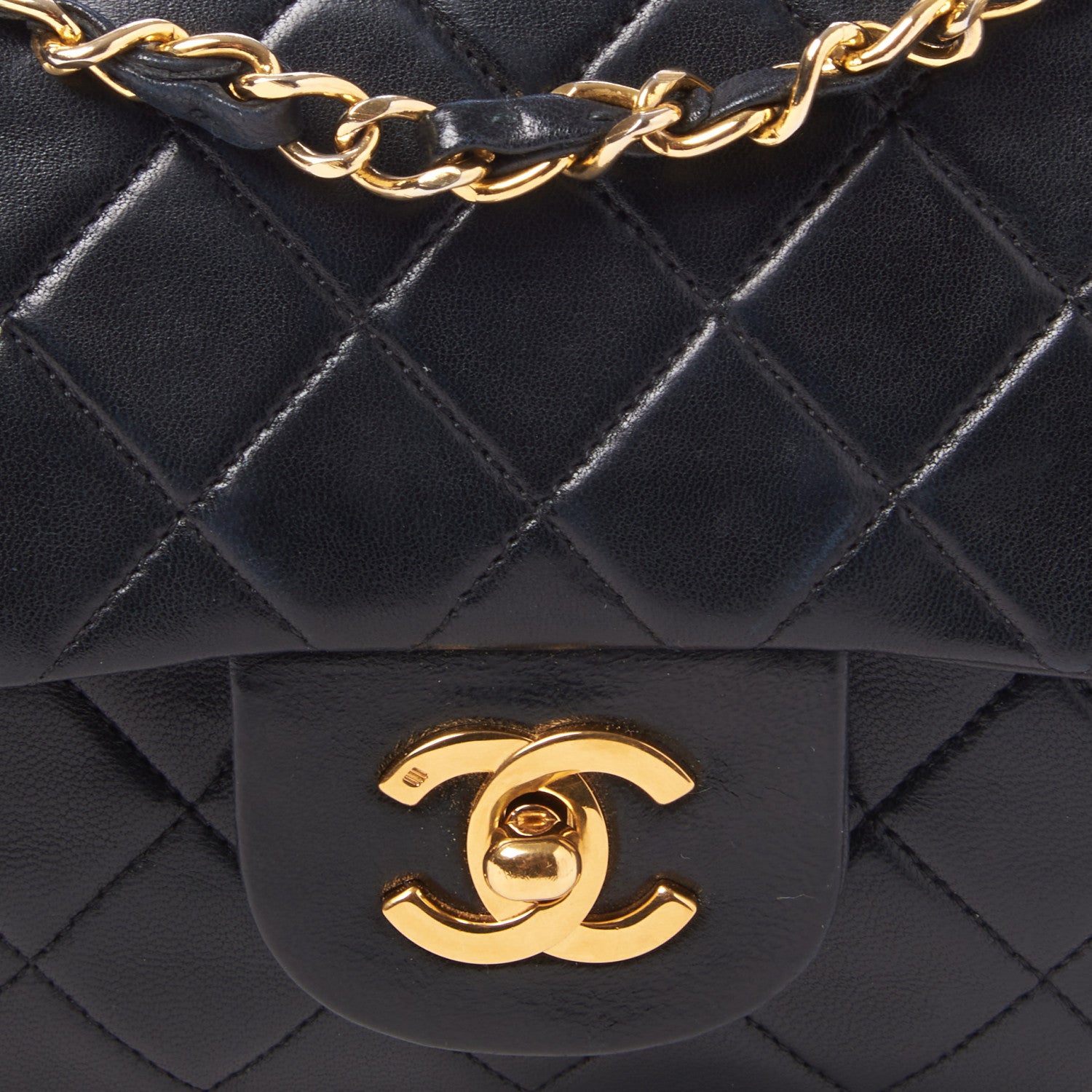 Chanel Lambskin Quilted Small Double Flap Black 6 of 9