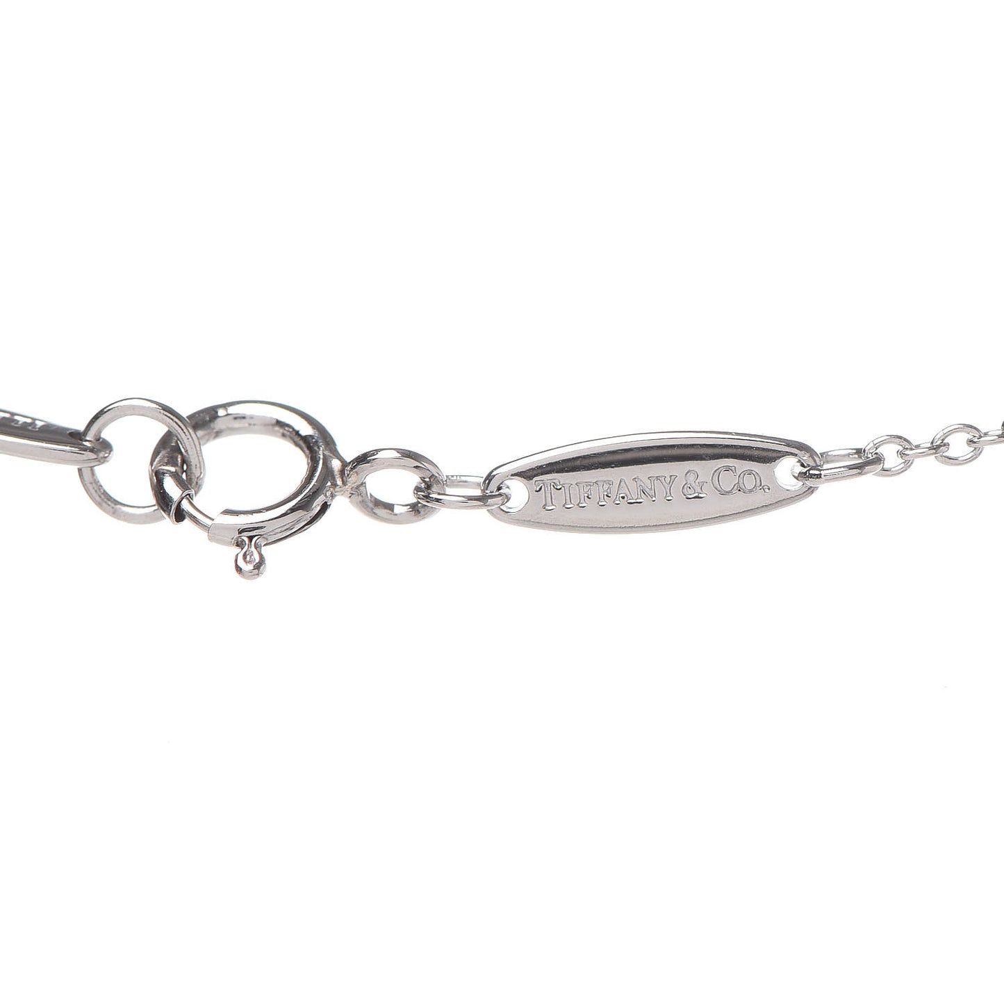 Platinum Diamond .14ct Elsa Peretti Diamonds by the Yard Pendant Necklace