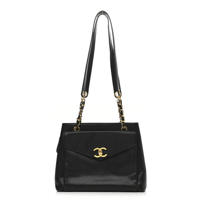 Chanel Caviar CC Shopper Tote Black 1 of 11