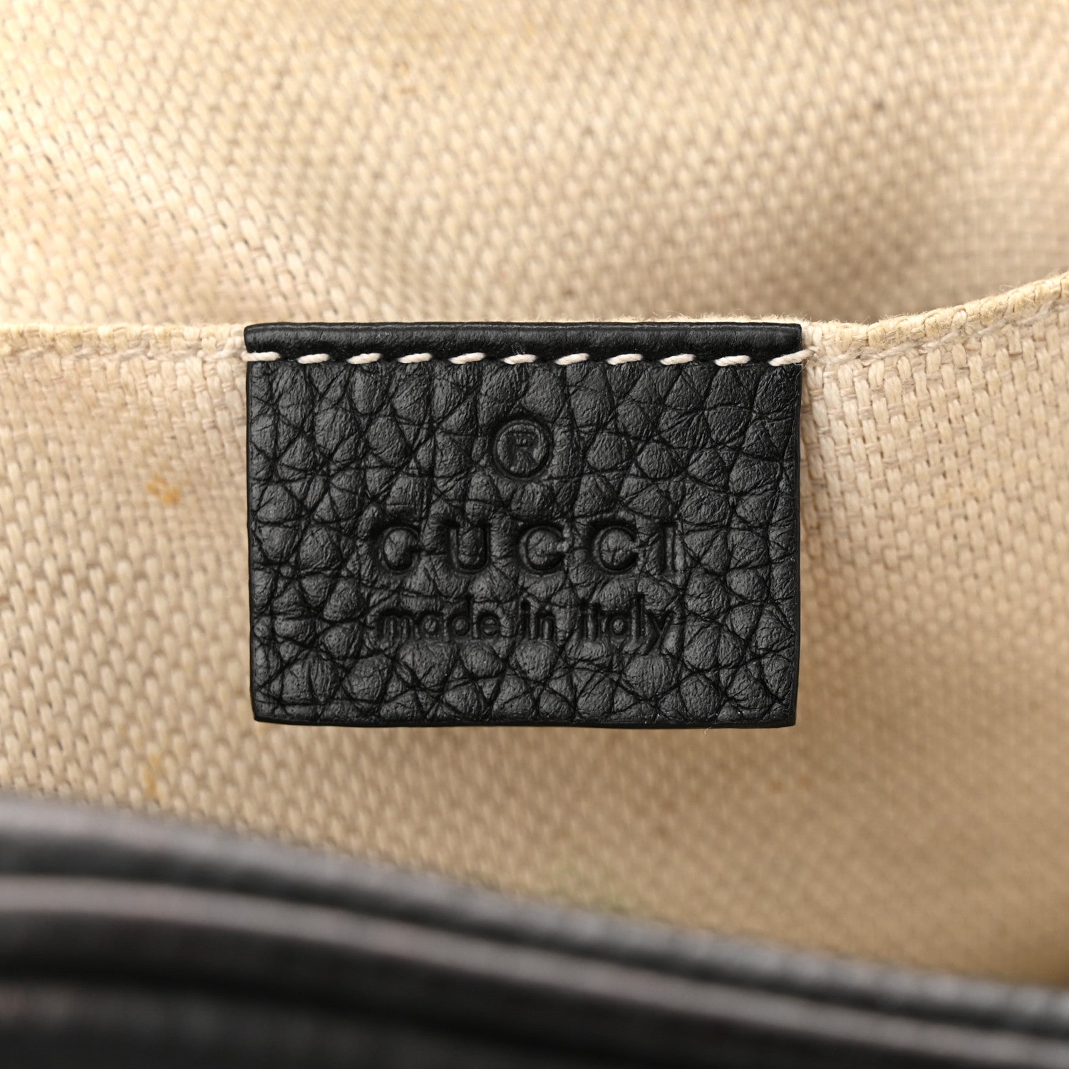 Gucci Pebbled Calfskin Small Soho Disco Bag Black 6 of 17