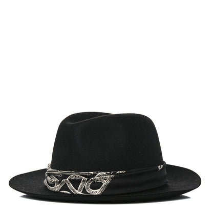 Hermes Feutre Silk Zouaves et Dragons Finesse Dahlia Hat Black 3 of 9