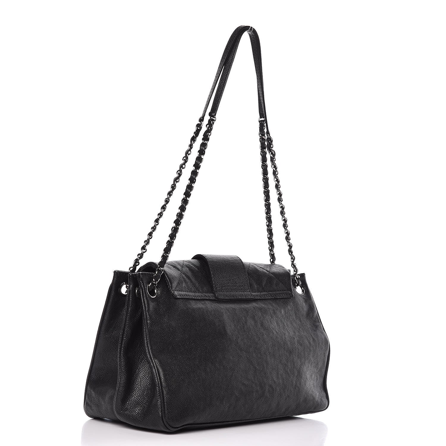 Chanel Caviar Mademoiselle Accordion Flap Black 3 of 13