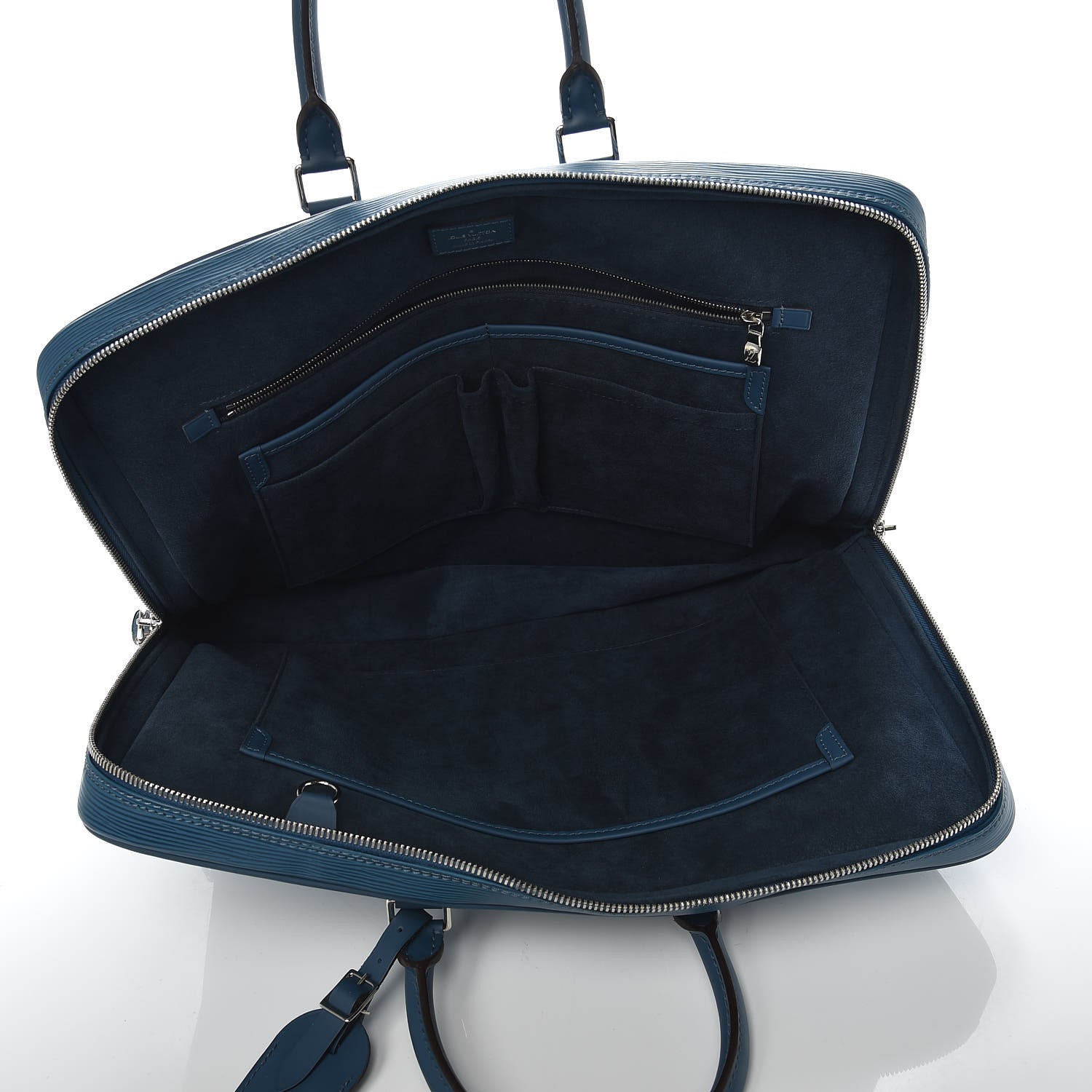 Louis Vuitton Epi Porte-Documents Voyage Briefcase Blue Celeste 5 of 9